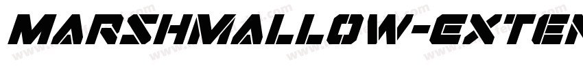 Marshmallow-Extended Italic字体转换